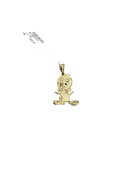 Pre-owned 14K Yellow Gold "Tweety" Charm