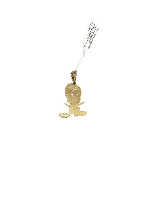 Pre-owned 14K Yellow Gold "Tweety" Charm
