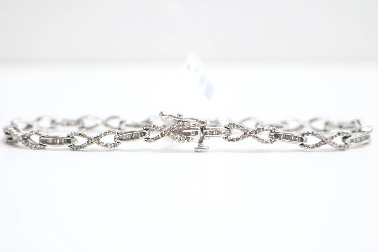 10K White Gold Diamond Tennis Bracelet (Length 8 Inches) 2.72 CTW (Local pick-up only) Clearance Sale!!!