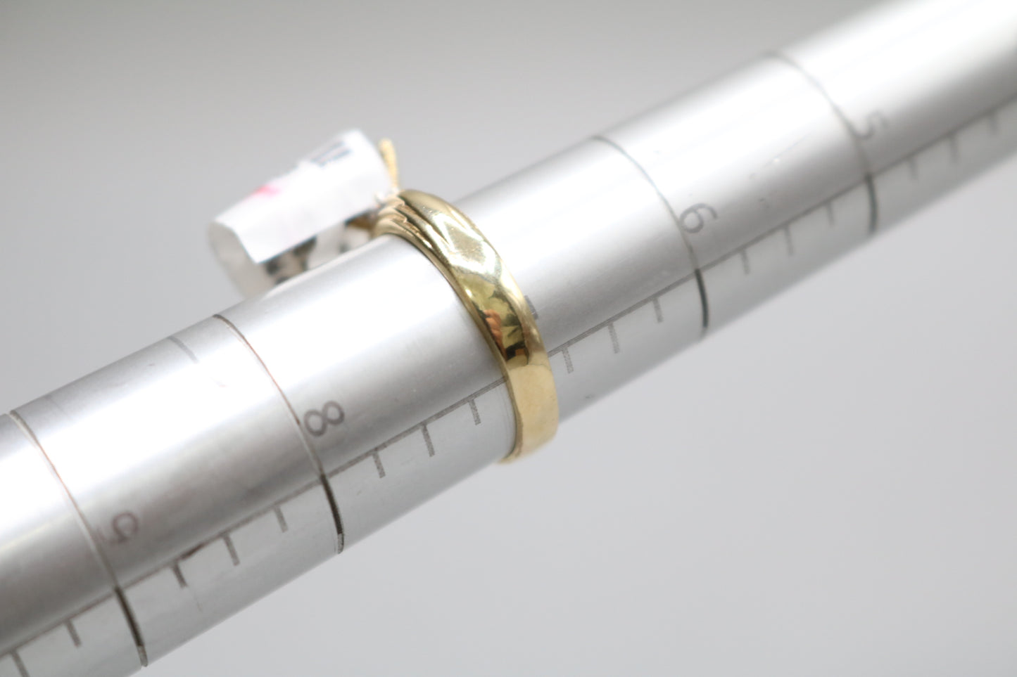 14K Yellow Gold Promise Ring w/Clear Stones (Size 7)