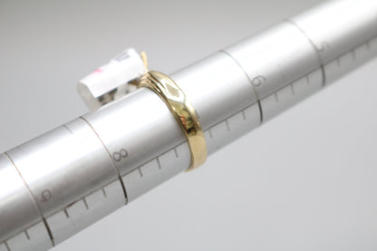 14K Yellow Gold Promise Ring w/Clear Stones (Size 7)