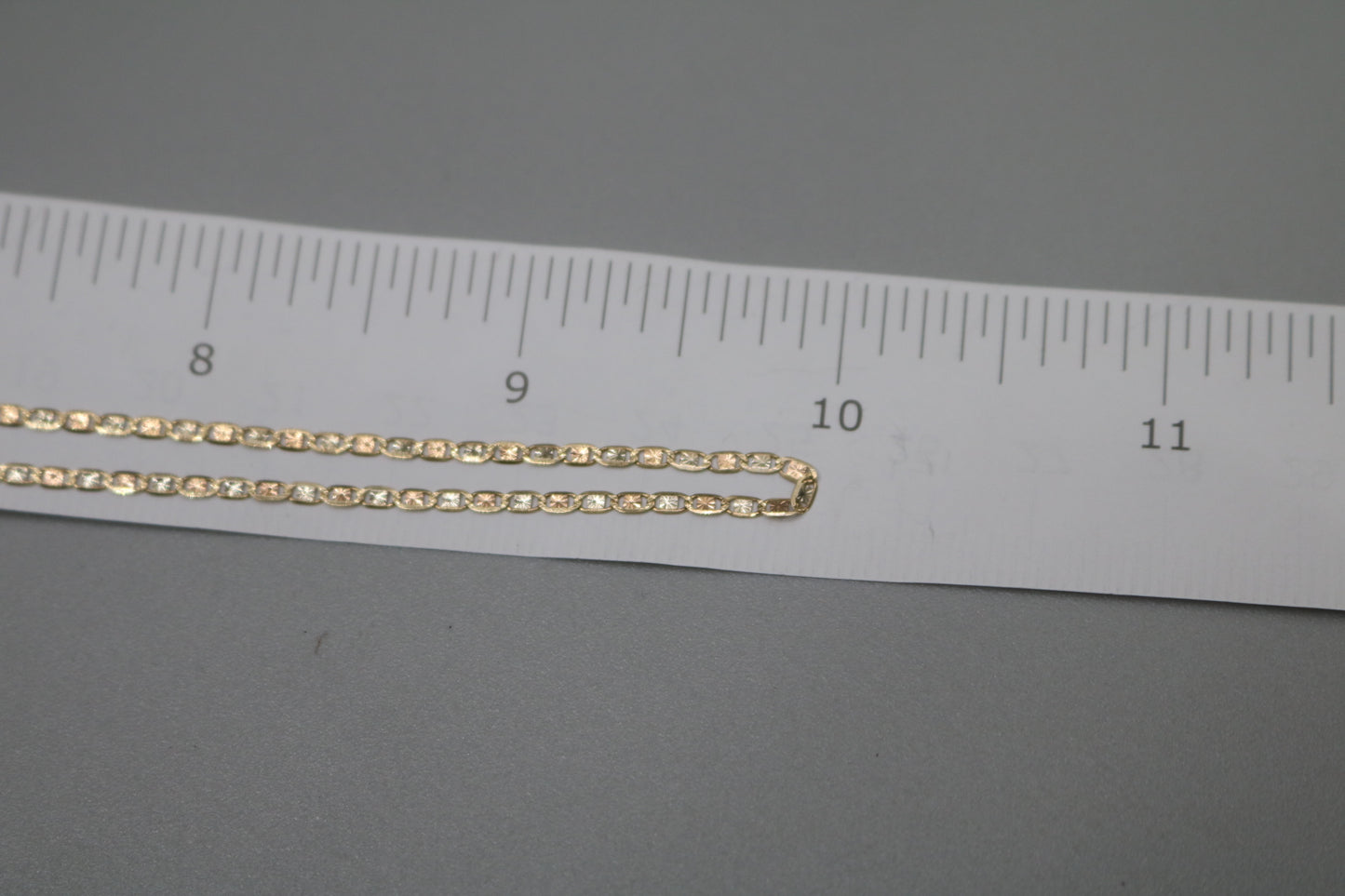14K Three Toned Fancy Gucci Chain (20 Inches)