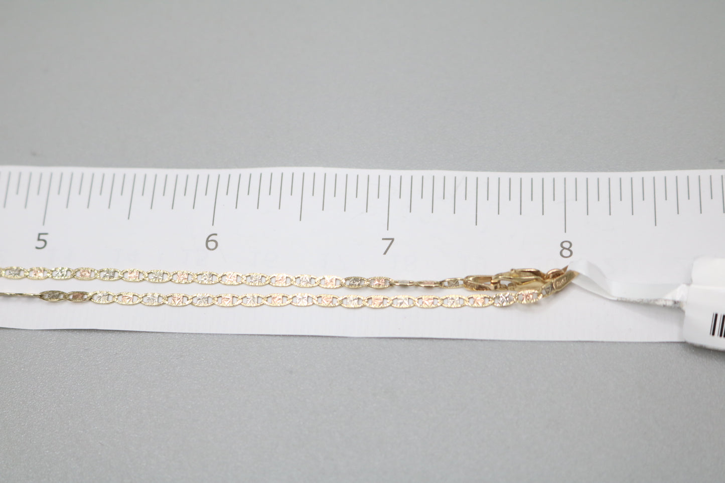 14K 3 Tone Gold Gucci Chain (16 inches)