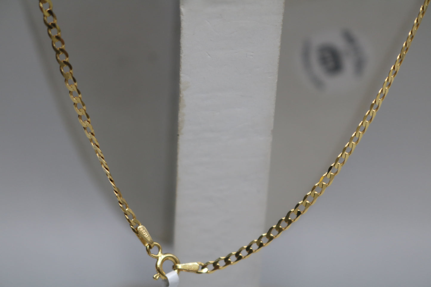10K Yellow Gold Curb Style Chain (22 inches)