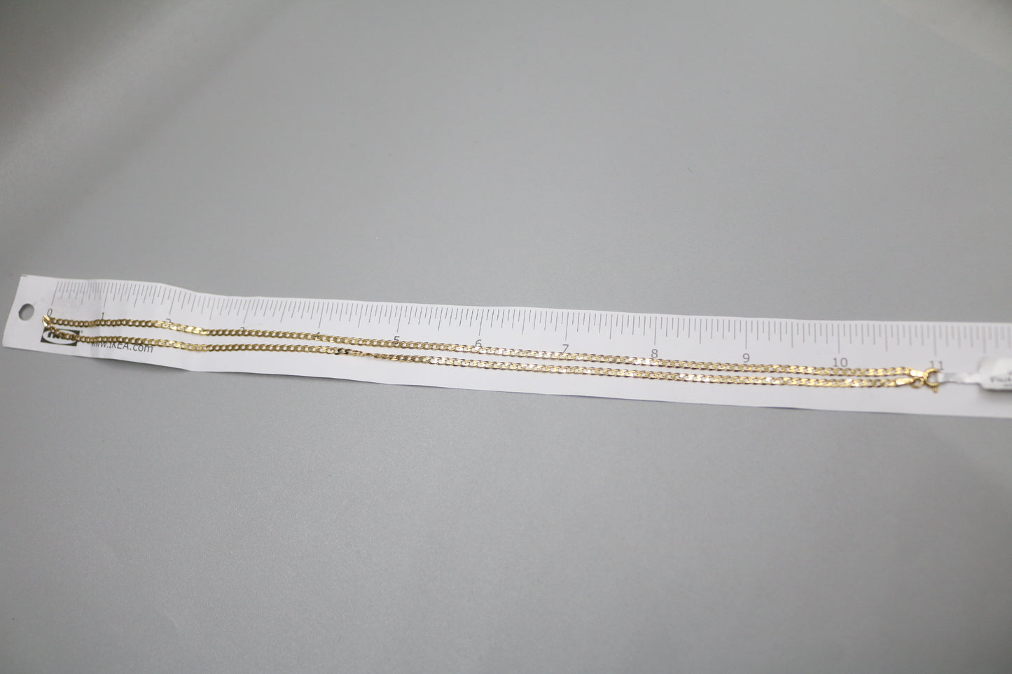 10K Yellow Gold Curb Style Chain (22 inches)