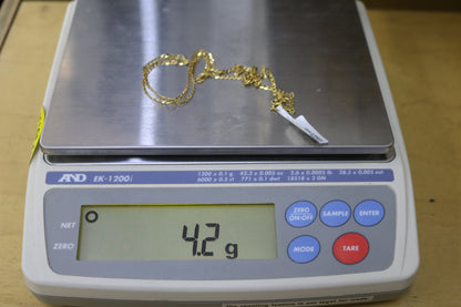 10K Yellow Gold Curb Style Chain (22 inches)