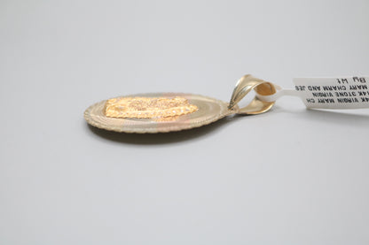 14K Three Tone Religious Round Charm (Local Purchase Only)