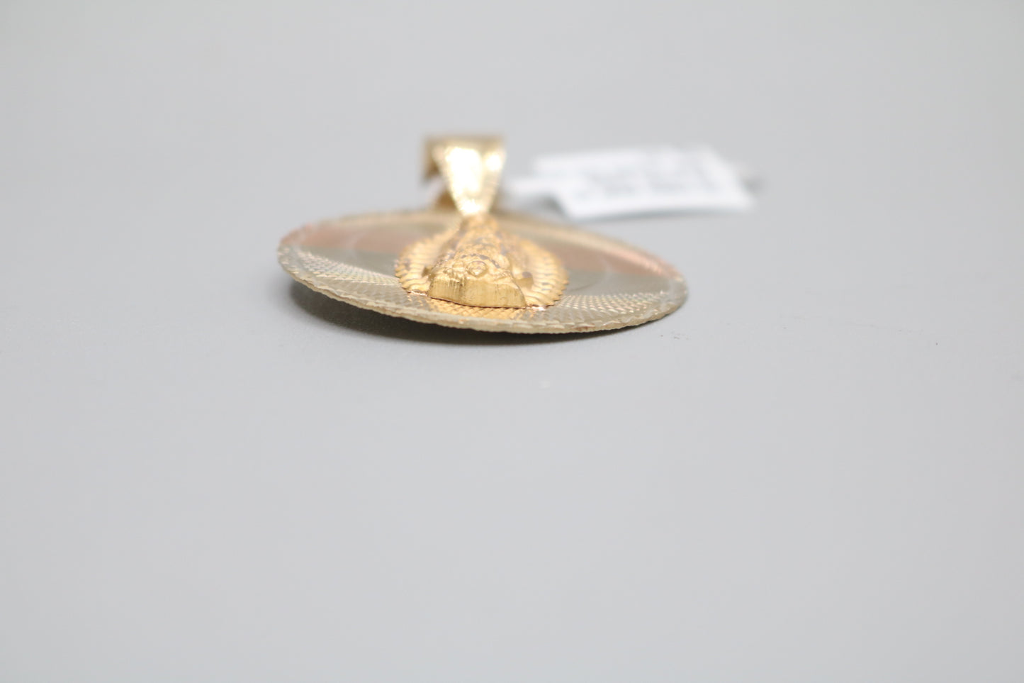14K Three Tone Religious Round Charm (Local Purchase Only)