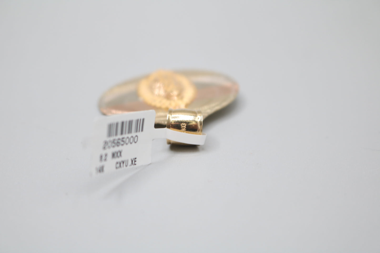 14K Three Tone Religious Round Charm (Local Purchase Only)