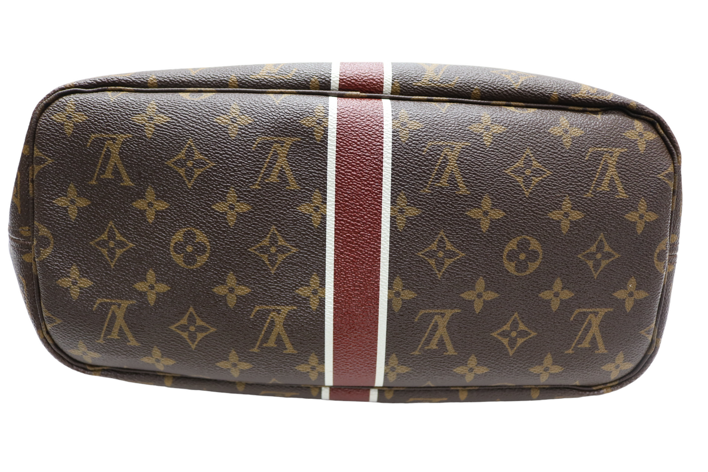 Authentic Louis Vuitton Neverfull Tote MM Brown Canvas/Leather Monogram W/ Initials "A.Z"