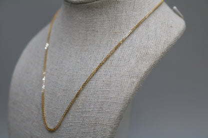 14K Yellow Gold Franco Necklace (18 Inches)