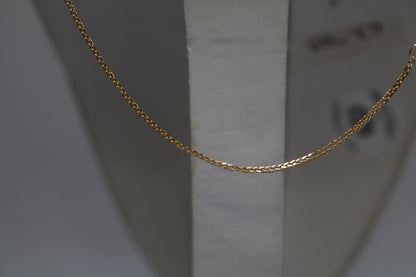 14K Yellow Gold Franco Necklace (18 Inches)