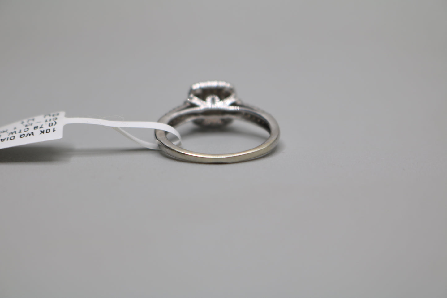 10K White Gold Diamond Engagement Ring (Size 8 & 1/2) (0.78 CTW)