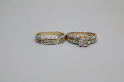 14K Yellow Gold Engagement Set (0.79 CTW) (Size 7 & 1/2)