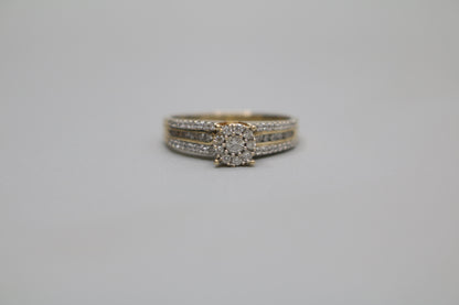 14K Yellow Gold Engagement Set (0.79 CTW) (Size 7 & 1/2)