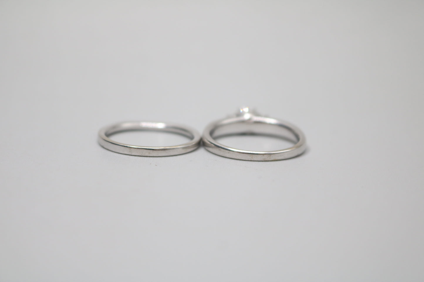 14K White Gold Diamond Engagement Ring Set (0.72CTW, I1-SI1/G-H) (Size 8 & 1/2)