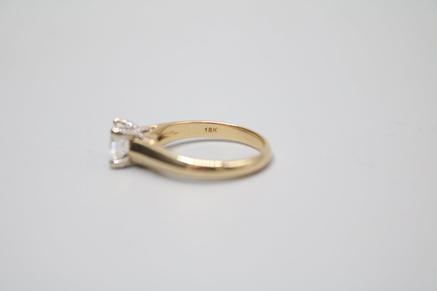 18K Yellow Gold Diamond Solitaire Ring (0.82 CTW) (Size 6 & 3/4) (Local Purchase Only)