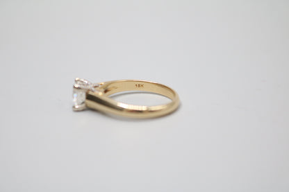 18K Yellow Gold Diamond Solitaire Ring (0.82 CTW) (Size 6 & 3/4) (Local Purchase Only)