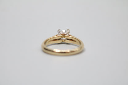 18K Yellow Gold Diamond Solitaire Ring (0.82 CTW) (Size 6 & 3/4) (Local Purchase Only)