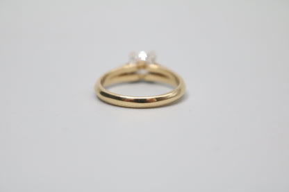 18K Yellow Gold Diamond Solitaire Ring (0.82 CTW) (Size 6 & 3/4) (Local Purchase Only)