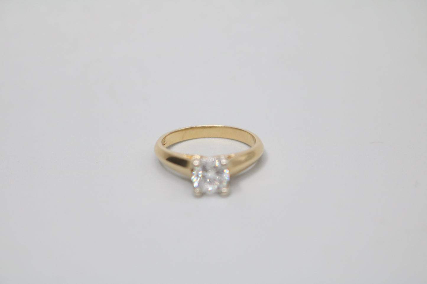 18K Yellow Gold Diamond Solitaire Ring (0.82 CTW) (Size 6 & 3/4) (Local Purchase Only)