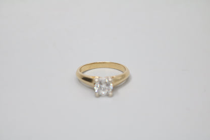 18K Yellow Gold Diamond Solitaire Ring (0.82 CTW) (Size 6 & 3/4) (Local Purchase Only)