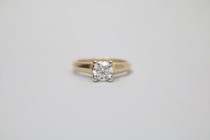 18K Yellow Gold Diamond Solitaire Ring (0.82 CTW) (Size 6 & 3/4) (Local Purchase Only)