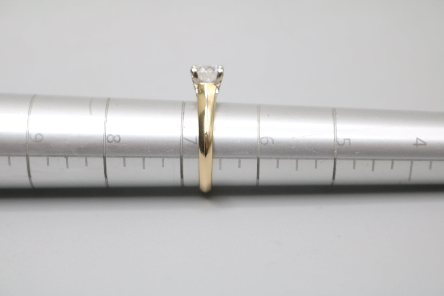 18K Yellow Gold Diamond Solitaire Ring (0.82 CTW) (Size 6 & 3/4) (Local Purchase Only)