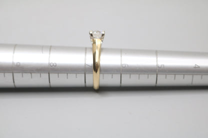 18K Yellow Gold Diamond Solitaire Ring (0.82 CTW) (Size 6 & 3/4) (Local Purchase Only)