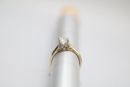 18K Yellow Gold Diamond Solitaire Ring (0.82 CTW) (Size 6 & 3/4) (Local Purchase Only)