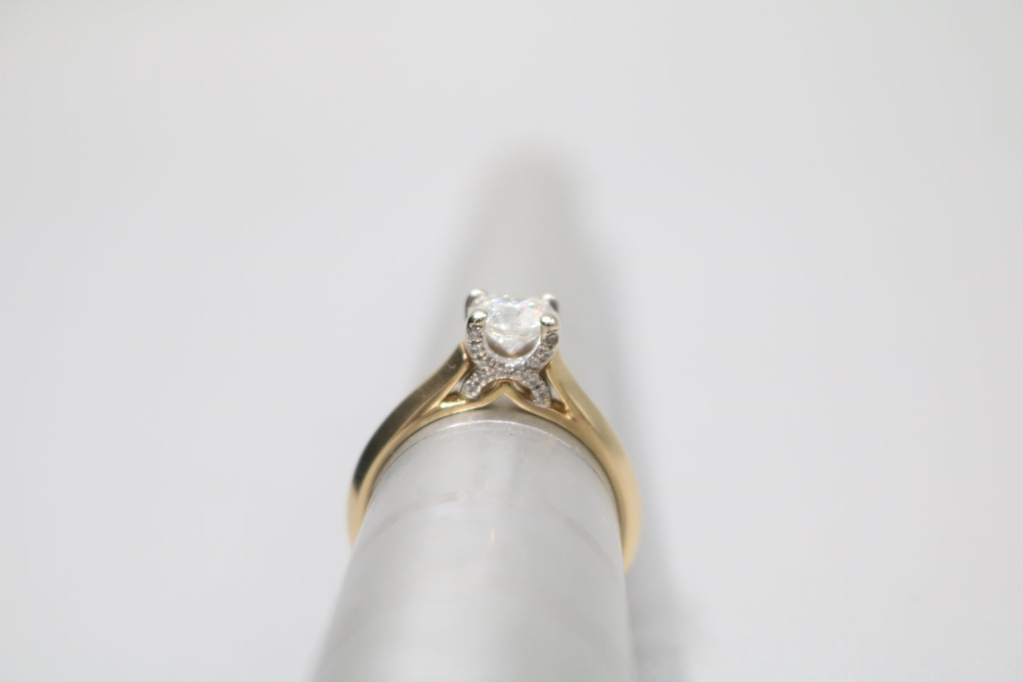 18K Yellow Gold Diamond Solitaire Ring (0.82 CTW) (Size 6 & 3/4) (Local Purchase Only)