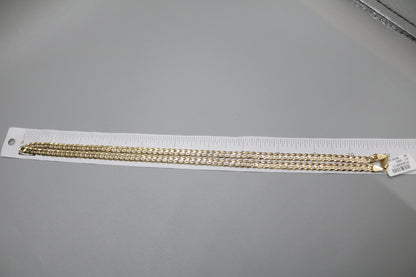 14K Yellow Gold Curb Chain (22 inches)
