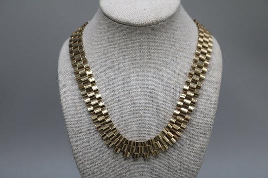 10K Yellow Gold Rolex Design Chain (14 inches)