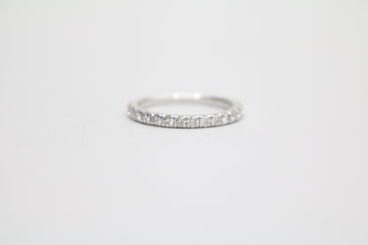 Radiant 14K White Gold Halo Wedding Set Ring, Size 4 & 1/2 (1.85 CTW)