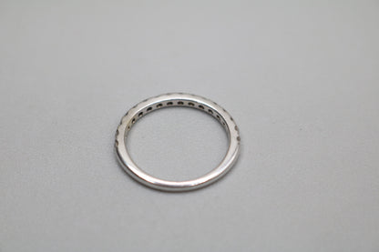Radiant 14K White Gold Halo Wedding Set Ring, Size 4 & 1/2 (1.85 CTW)