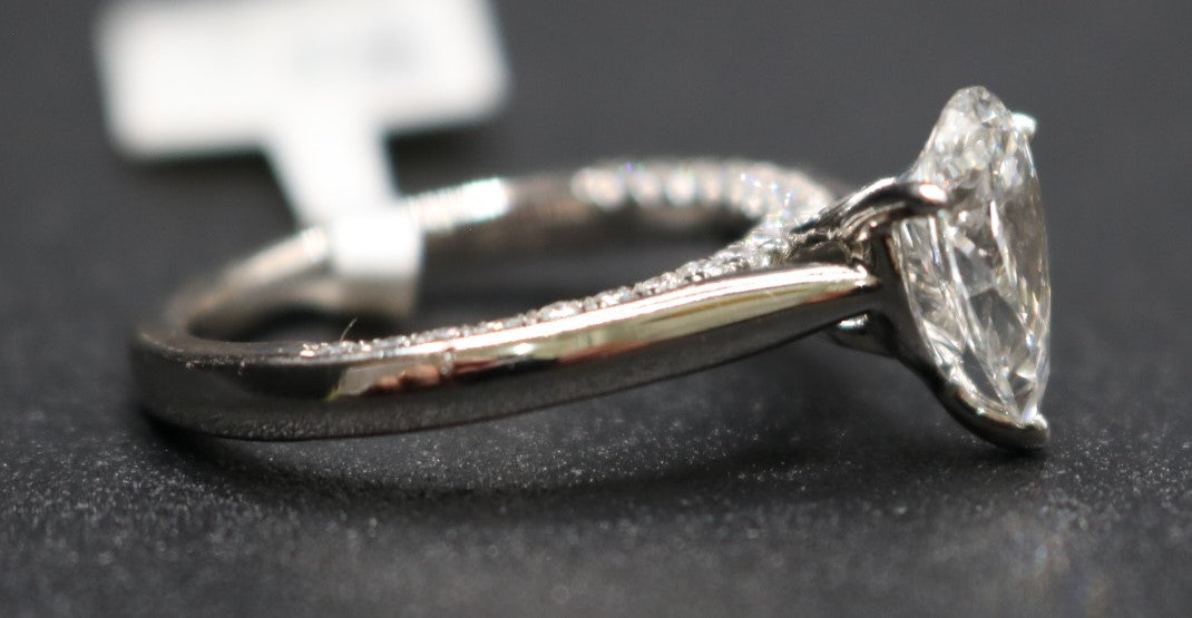 14K White Gold Lab Grown Diamond Pear-Cut Ring (2.04 CTW) (Size 7)