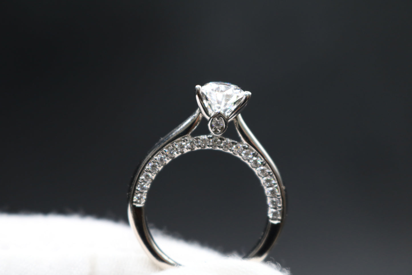 14K White Gold Lab Grown Diamond Pear-Cut Ring (2.04 CTW) (Size 7)