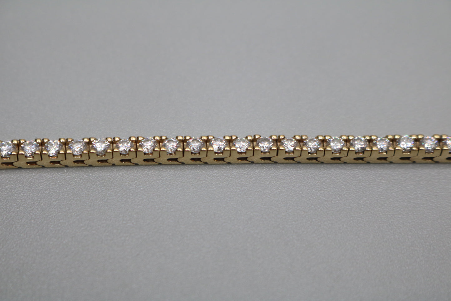 14K Yellow Gold Diamond Tennis Bracelet (3.75 CTW) (Local Pick-up only) Clearance!