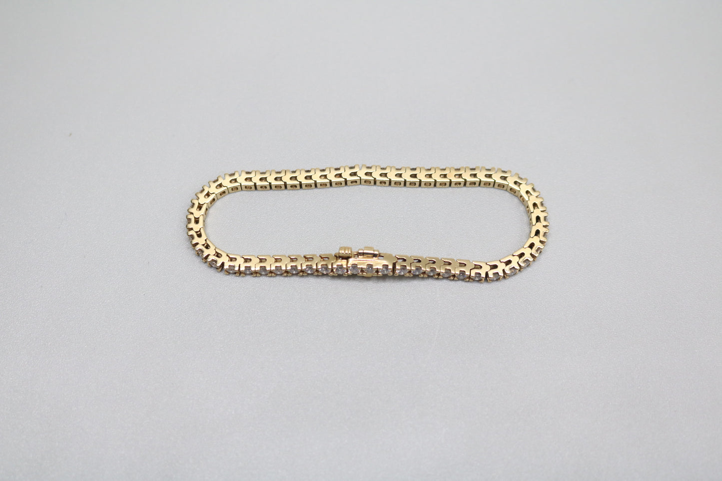 14K Yellow Gold Diamond Tennis Bracelet (3.75 CTW) (Local Pick-up only) Clearance!