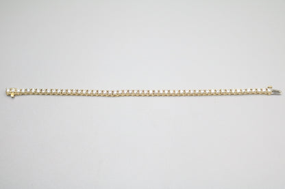 14K Yellow Gold Diamond Tennis Bracelet (3.75 CTW) (Local Purchase Only)