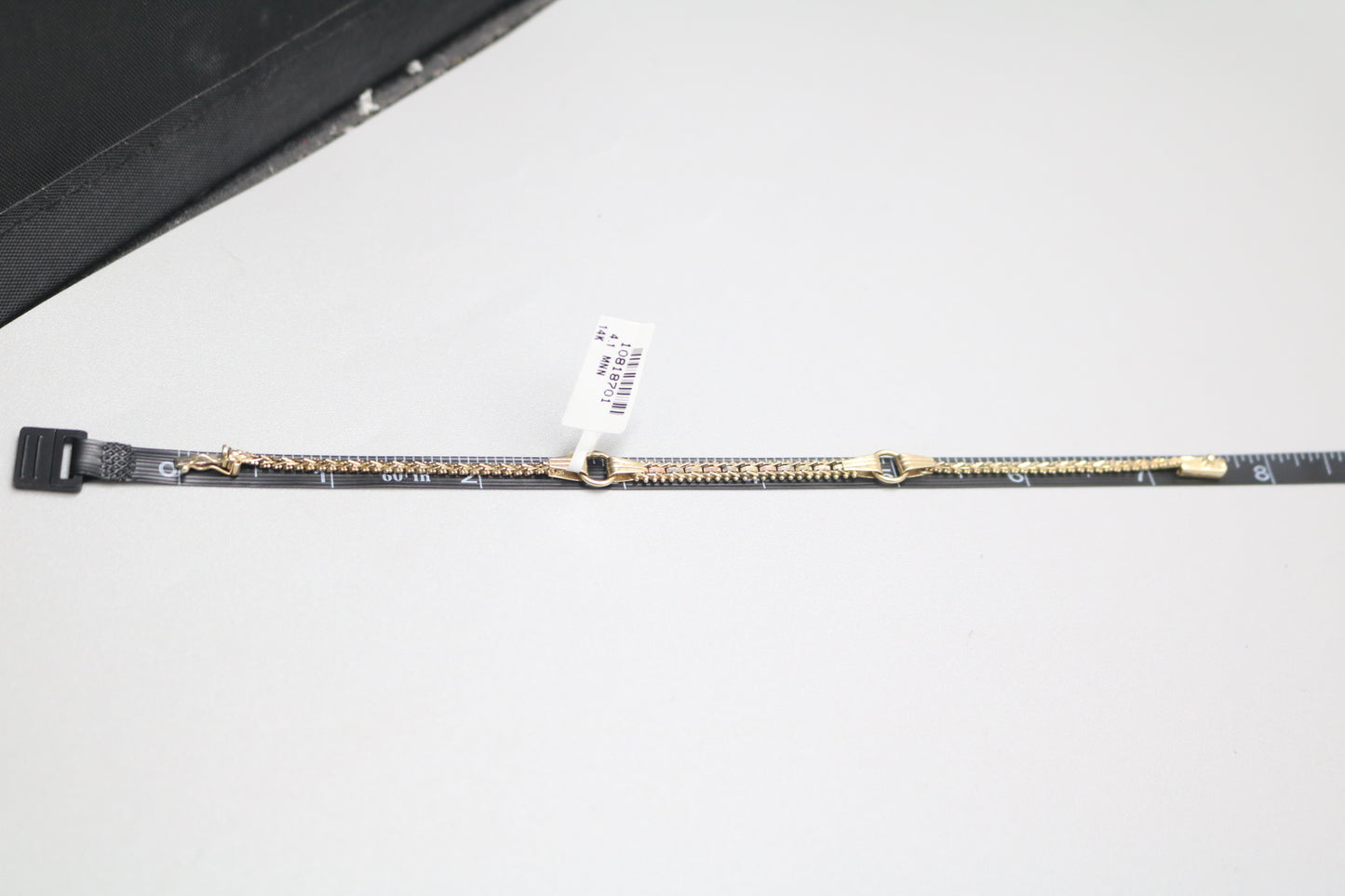 14K 3 Tone Gold Fancy Link Bracelet (7.5 Inches)