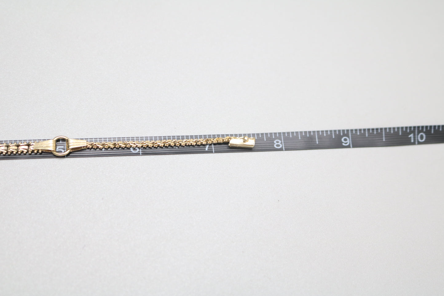 14K 3 Tone Gold Fancy Link Bracelet (7.5 Inches)