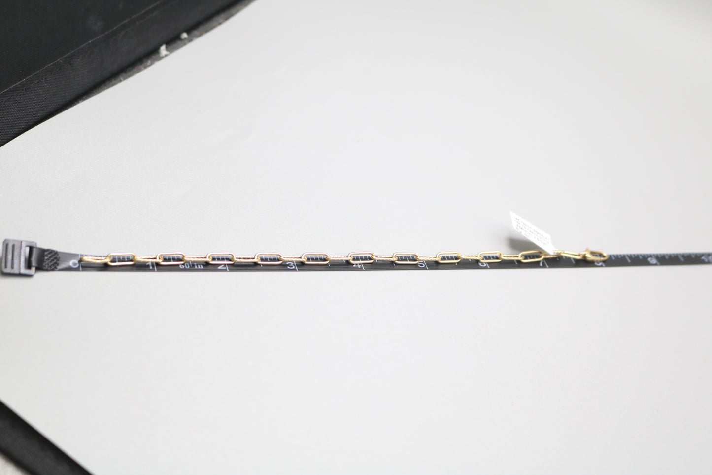 18K Yellow Gold Paper Clip Bracelet (8 Inches)