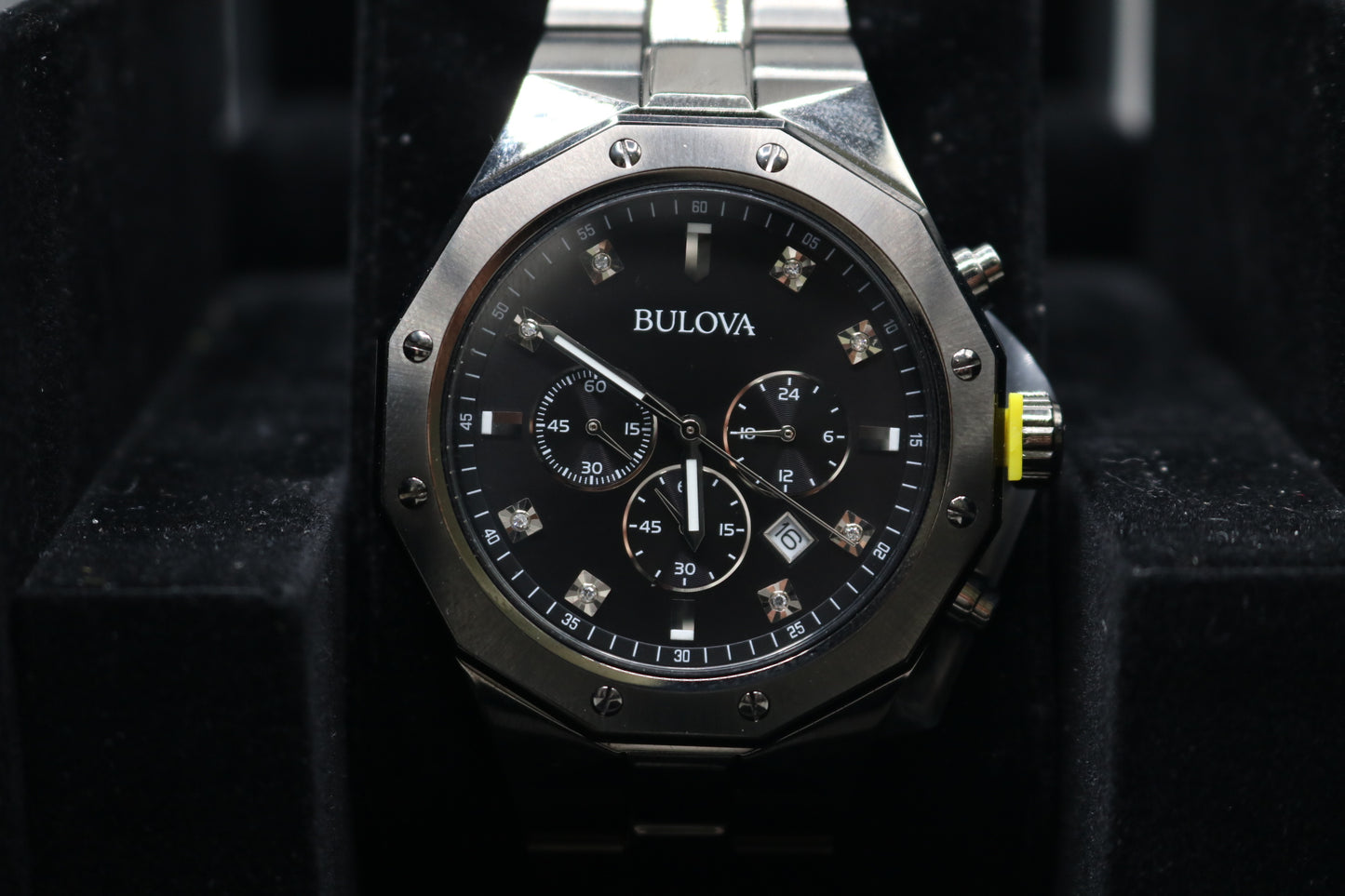 Bulova 98D142 Men's Chronograph Diamond 45mm Watch