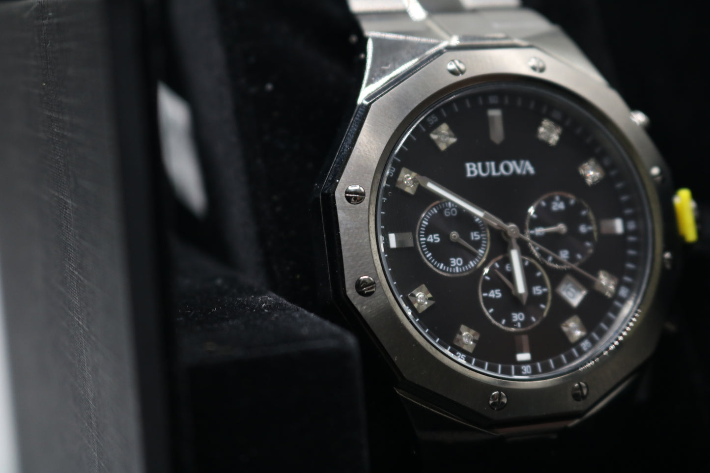 Bulova 98D142 Men's Chronograph Diamond 45mm Watch