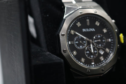 Bulova 98D142 Men's Chronograph Diamond 45mm Watch