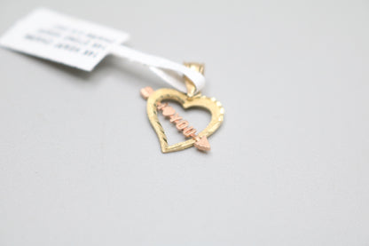 14K 2 Tone Gold “I Love You” Charm (0.9 Grams)
