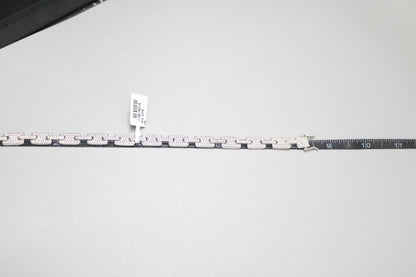 14K White Gold Lab Grown Diamond Track Bracelet (4.03 CTW) (8.25 Inches)