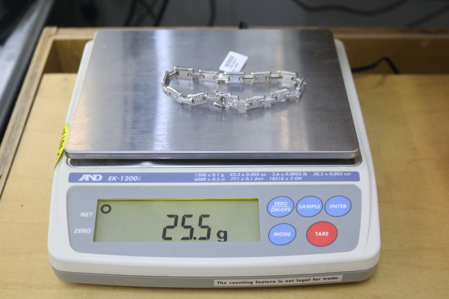 14K White Gold Lab Grown Diamond Track Bracelet (4.03 CTW) (8.25 Inches)