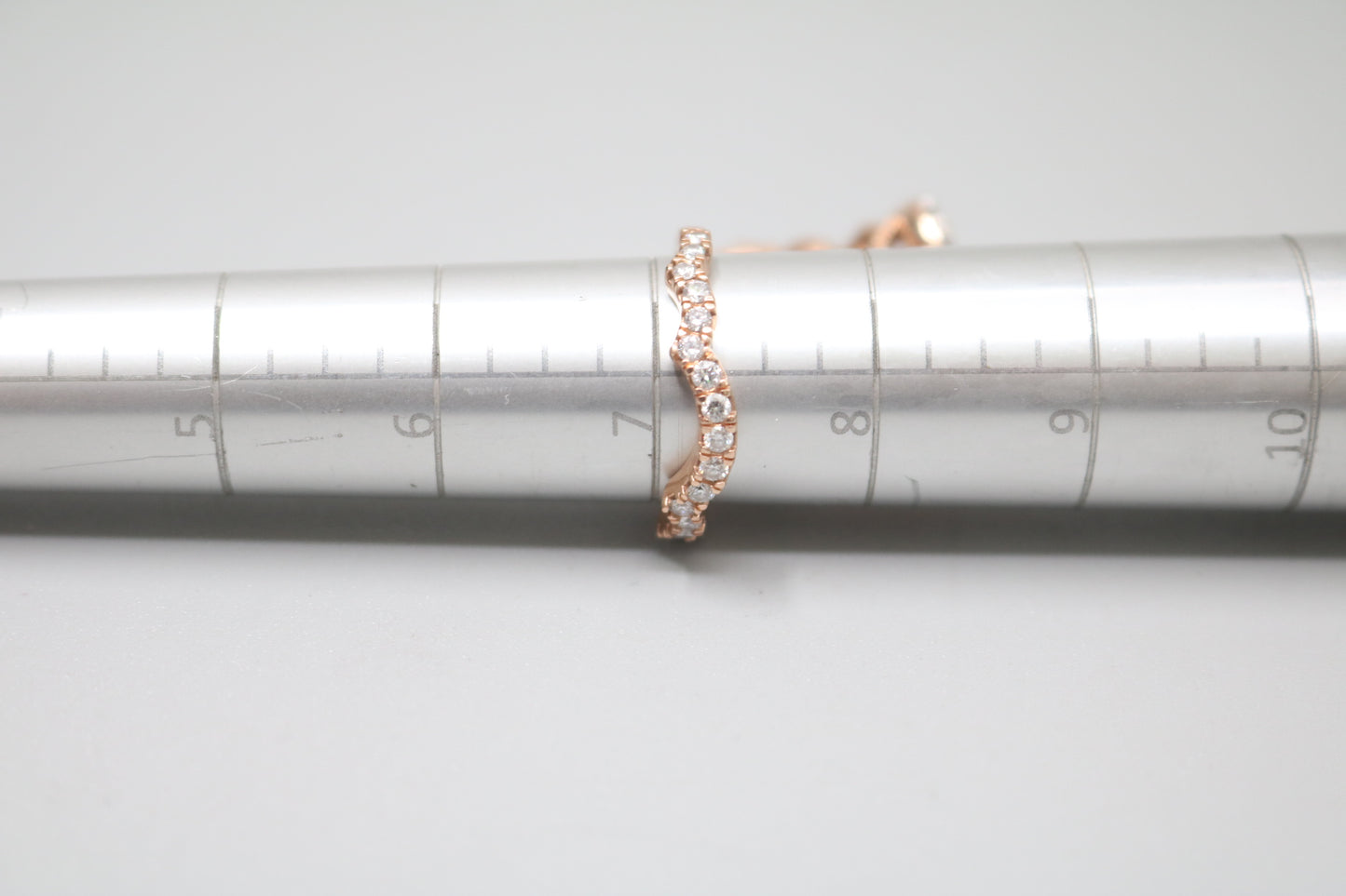 14K Rose Gold Lab Grown Diamond Pear Shaped Ring Set (2.10 CTW) (Size 7 & 7 1/4) (Local Purchase Only)